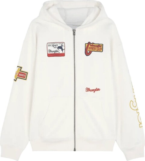 Wrangler Graphic Zip Hoodie White XL