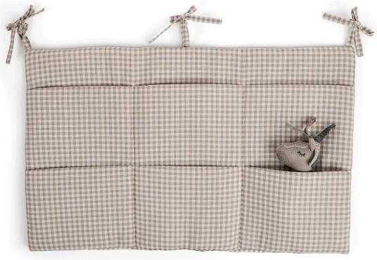 Smallstuff Hanging Organizer For Bed Rose Gingham SANDY One Size