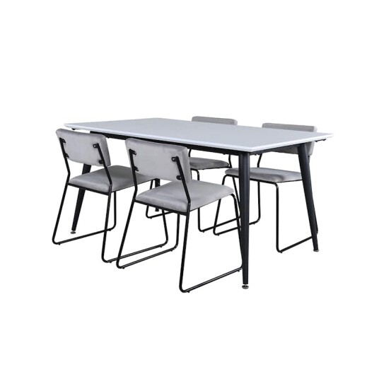 Venture Home Spisegruppe Venture Home Jolie med 4 Kungshamn Stoler Fløyel GR22310