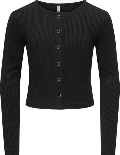 Kids Only Kogvelena L/S Button Cardigan Jrs BLACK 134 140 Kids Only Kogvelena L/S Button Cardigan Jrs BLACK 134 140