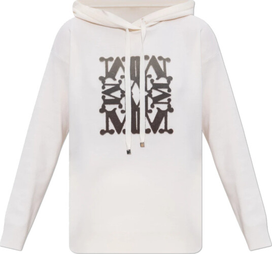 Max Mara Dame Gensere & Hettegensere Hvit M,