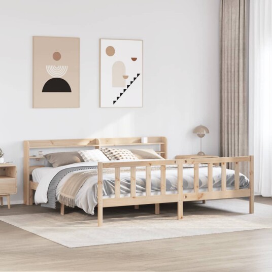 Sengeramme uten madrass 180x200 cm heltre furu 3306586 Sengeramme uten madrass 180x200 cm heltre furu 3306586