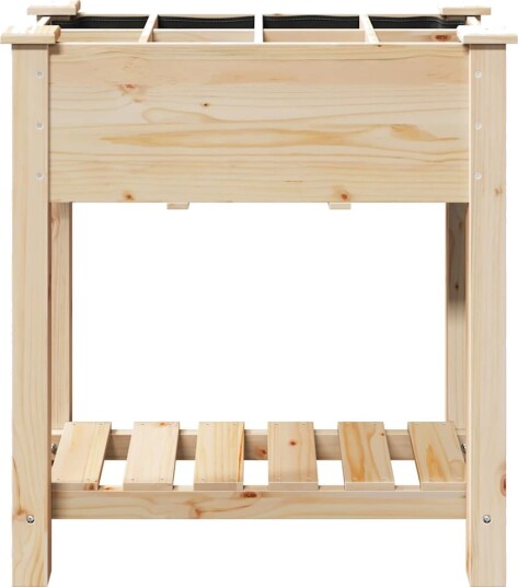 Hageskuff med Gitter 71x37x76 cm Solid Furu