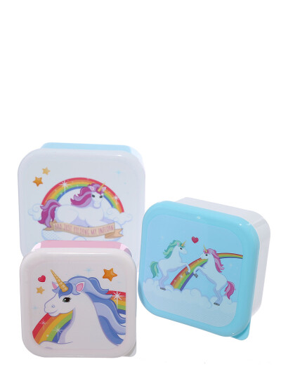Puckator Set Of 3 Lunch Box M/L/Xl - Multi/patterned - ONE SIZE