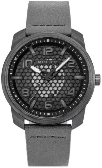 Police Herreklokke PEWGA0049101 Protector Grå/Lær Ø42 mm Police Herreklokke PEWGA0049101 Protector Grå/Lær Ø42 mm