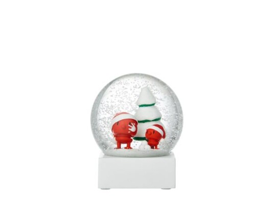 Hoptimist Snøkule Santa Hvit
