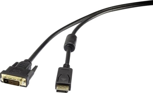Renkforce Rf-3301148, 0,5 M, Displayport, Dvi-D, Hankjønn, Hankjønn, Rett