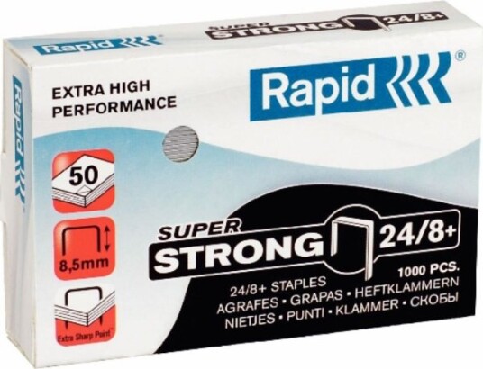 Rapid 24858500 1000 Stifter 24/8+ 60 G 48 X 73 X 16 Mm 24858500 Rapid 24858500 1000 Stifter 24/8+ 60 G 48 X 73 X 16 Mm 24858500