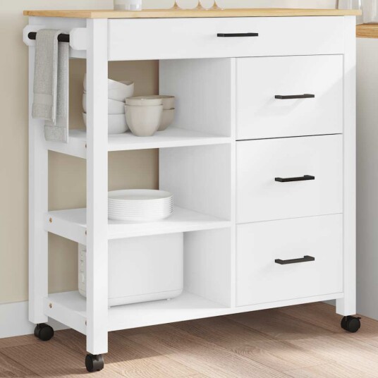 Kjøkkenvogn MONZA 84x40x88,5 cm heltre furu Kjøkkenvogn MONZA 84x40x88,5 cm heltre furu