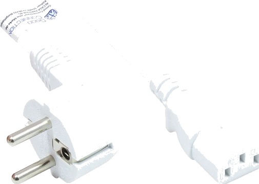 Alcasa P0130-W025, 2,5 M, Cee7/7, Iec C13, H05vv-F, 250 V