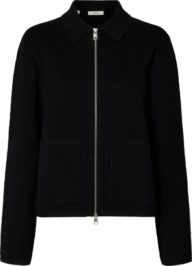 Selected Slwmika Ls Knit Cardigan   Black   S