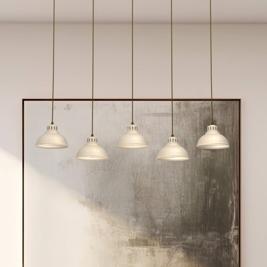 Luminex Sven hengelampe 5 lyskilder beige stål Luminex Sven hengelampe 5 lyskilder beige stål
