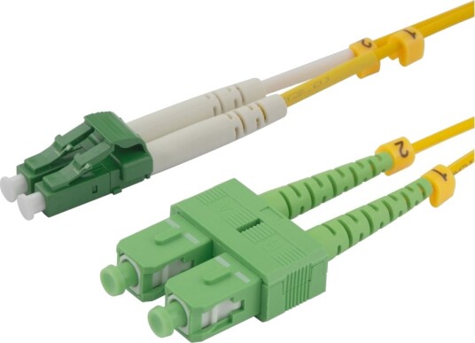Deltaco KoblingskabeLc/Apc Hann Til Sc/Apc Hann 2 M 2 M Fiberoptisk Dupleks Os2 Halogenfri Toretnings Gul Deltaco KoblingskabeLc/Apc Hann Til Sc/Apc Hann 2 M 2 M Fiberoptisk Dupleks Os2 Halogenfri Toretnings Gul