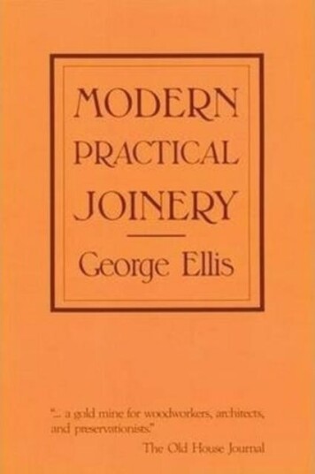 Modern Practical Joinery