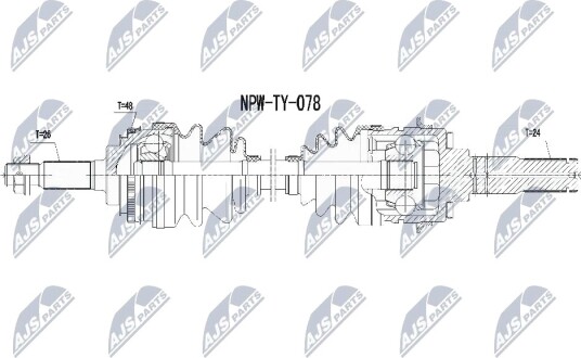 Nty Drivaksel NTY NPW TY 078