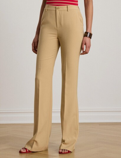 Lauren Ralph Lauren City Crepe Wvn Pants Beige 46