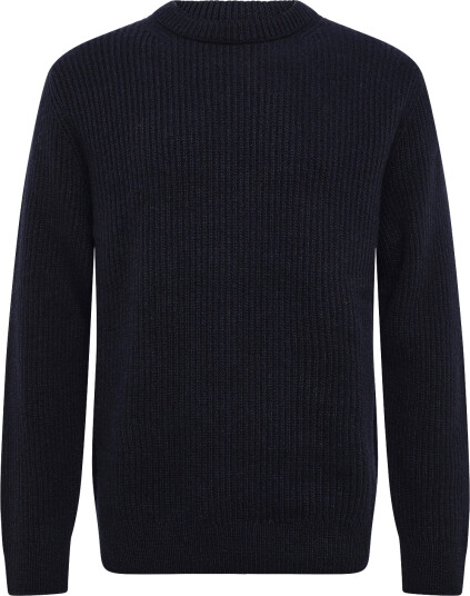 Nudie Jeans August Rib Wool Sweater Navy Navy L