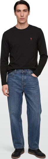 AMI Longsleeves Ami De Coeur T Shirt   Black   L