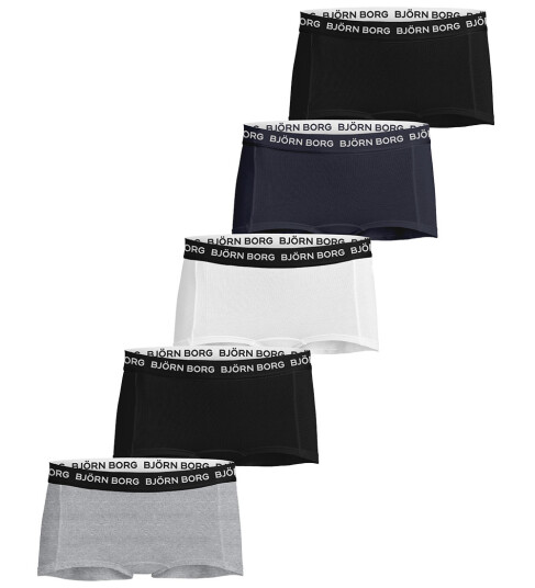 Björn borg Cotton Stretch Boxer Shorts 5-pack boksershorts jente Multicolor 170