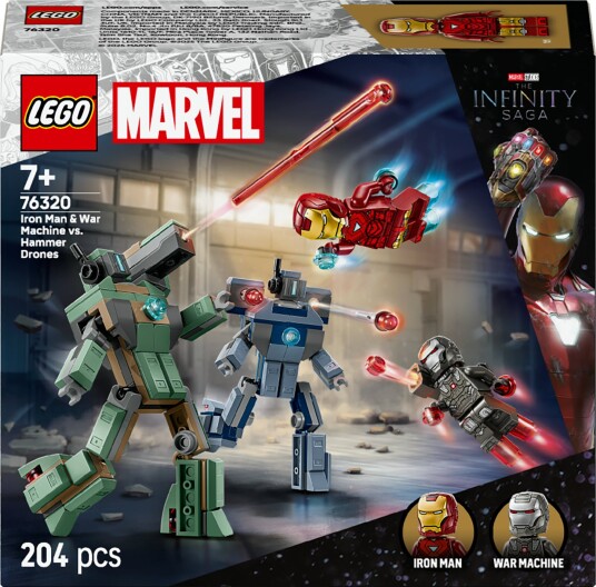 LEGO Super Heroes 76320 Iron Man og War Machine mot Hammer-droner LEGO Super Heroes 76320 Iron Man og War Machine mot Hammer-droner