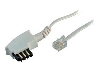 Kabel TK TAE tilkoblingskabel 6 m, TAE-F/RJ11, hvit Kabel TK TAE tilkoblingskabel 6 m, TAE-F/RJ11, hvit