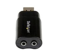 StarTech.com USB Sound Card - 3.5mm Audio Adapter - External Sound Card - Black - External Sound Card (ICUSBAUDIOB) - Lydkort - stereo - USB 2.0 - for P/N: MU15MMS, MU6MMS, TB33A1C StarTech.com USB Sound Card - 3.5mm Audio Adapter - External Sound Card - Black - External Sound Card (ICUSBAUDIOB) - Lydkort - stereo - USB 2.0 - for P/N: MU15MMS, MU6MMS, TB33A1C