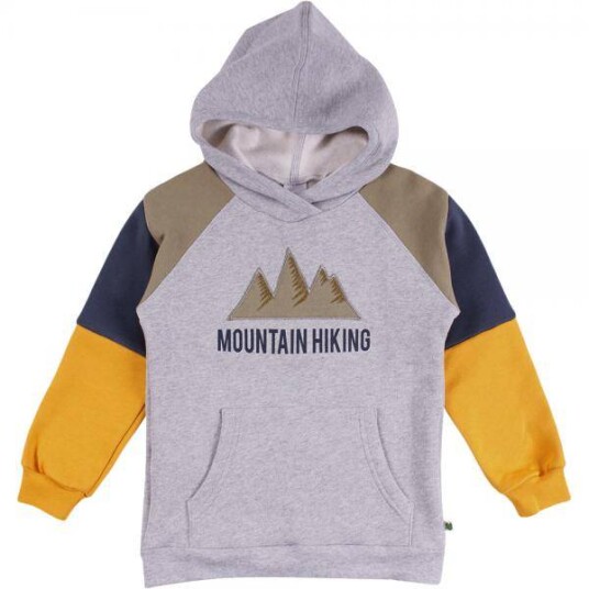 Fred's World By Green Cotton Fred`S World Hiking Hoodie, Pale Greymarl Fred's World By Green Cotton Fred`S World Hiking Hoodie, Pale Greymarl