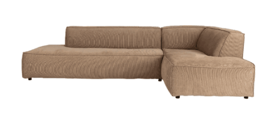 Zuiver Fat Freddy Rib Sofa Høyre karamell