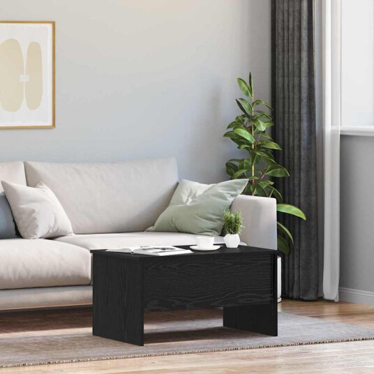 vidaXL Kaffebord Svart eik 80 x 50,5 x 42,5 cm Konstruert tre vidaXL Kaffebord Svart eik 80 x 50,5 x 42,5 cm Konstruert tre