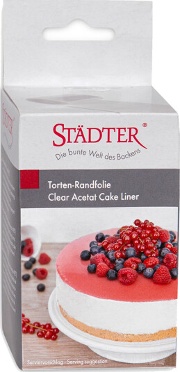 Städter Kakefolie 10 cm x 20 m gjennomsiktig Städter Kakefolie 10 cm x 20 m gjennomsiktig