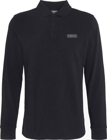 Barbour B.intl Long Sleeve Polo Shirt Black XXL
