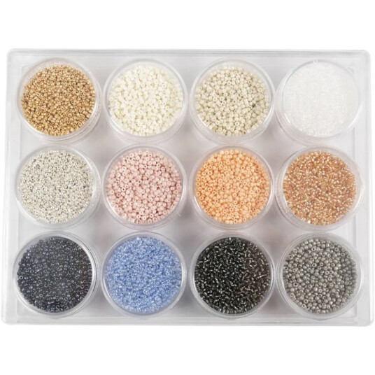 Creativ Company Rocaiperler Ø1,7 mm Duse 12 x 15 gr. Creativ Company Rocaiperler Ø1,7 mm Duse 12 x 15 gr.