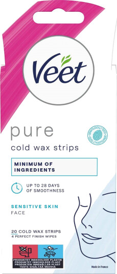 Veet Pure Cold Wax Strips Face Veet Pure Cold Wax Strips Face