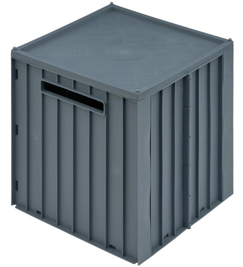 LIEWOOD Whale Blue Elijah Oppbevaring Box W. Lid LIEWOOD Whale Blue Elijah Oppbevaring Box W. Lid