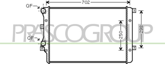 PRASCO AD202R004 Radiator motorkjøling