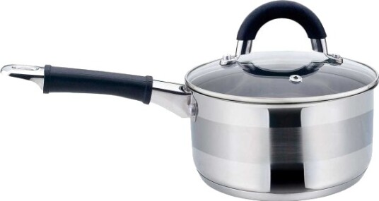 King Hoff Gryte Med Lokk Stål Ø14 Cm 1 L