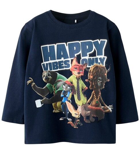 Name it - T-skjorte nmmNomal Zootropolis Nreg LS - Blå