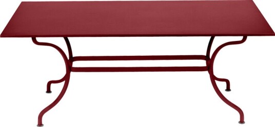 Fermob   Romane Table 180x100 Cm Chili 43   Utendørs Spisebord   Rød   Metall