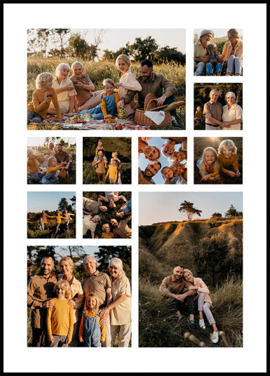 Personalized Photo Collage Plakat Plakat / 70x100cm