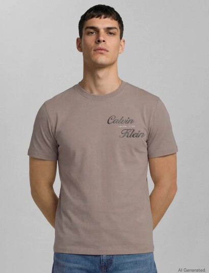 Calvin Klein Jeans Ss 30S Eu Calvin Klein Resrt Gra   Brown   XS