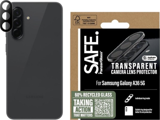 PanzerGlass Gjennomsiktig Kameralinsebeskytter for Samsung Galaxy A36 5G