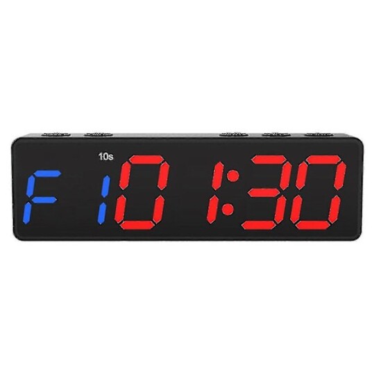 Gym Timer Treningsintervall Treningsklokke Nedtelling Opp Stoppeklokke FD
