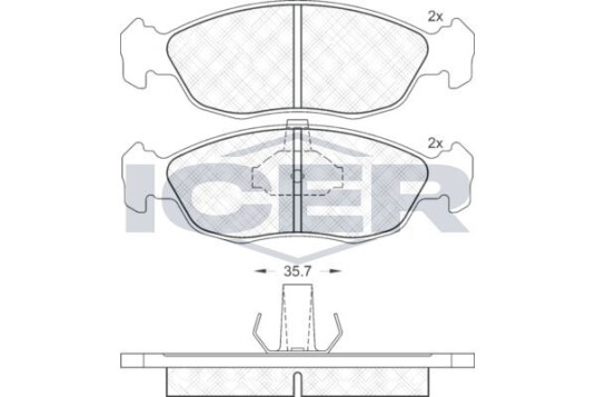 Bremseklosser ICER 181121
