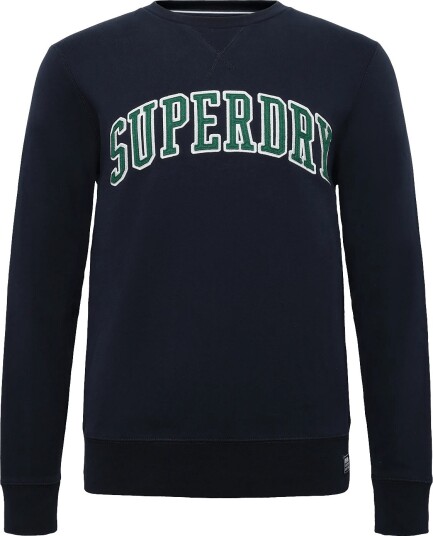 Superdry Athletic Applique Relaxed Crew Navy XL