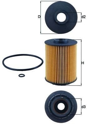 Oljefilter KNECHT OX 356D