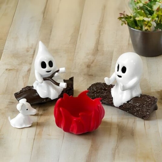 Halloween Leirbål Miniatyrdekorasjon i Harpiks DB