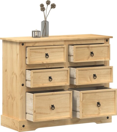  Kommode Corona 110x43x91 cm heltre furu 8721012879164