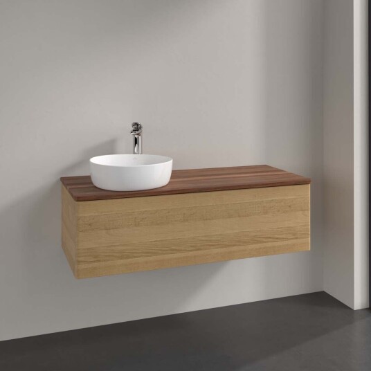 Villeroy & Boch  Antao Servantskap med 1 skuff 120x50x36 cm u/lys Eik/Valnøtt