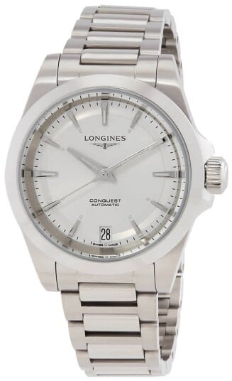 Longines Dameklokke L3.430.4.72.6 Conquest Ladies Sølvfarget/Stål Longines Dameklokke L3.430.4.72.6 Conquest Ladies Sølvfarget/Stål