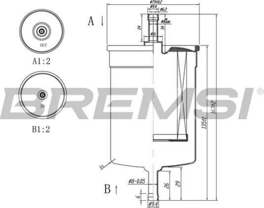 Drivstoffilter BREMSI FE0395 Drivstoffilter BREMSI FE0395